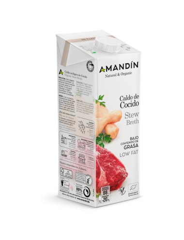 Caldo cocido AMANDIN 1 L BIO