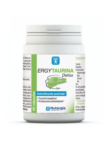 Ergytaurina Detox NUTERGIA 60 capsulas