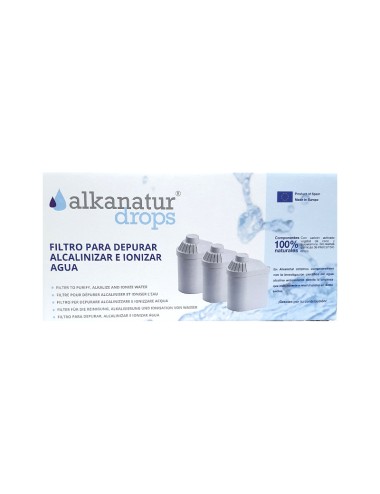 Pack 3 filtros drops ALKANATUR