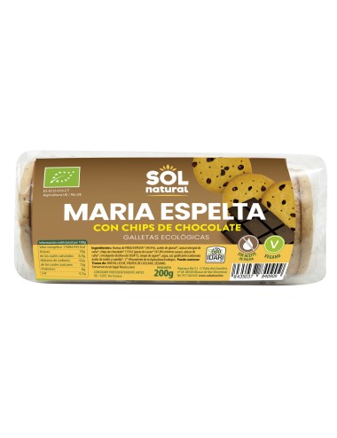 Galleta maria espelta chips...