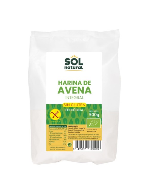 HARINA DE AVENA SIN GLUTEN - 500 GR - BioArtesa - Web Oficial
