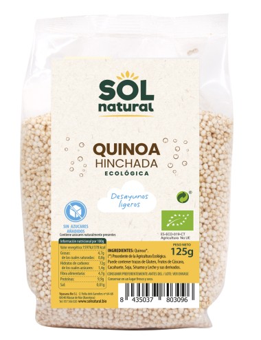 Quinoa hinchada desayuno...