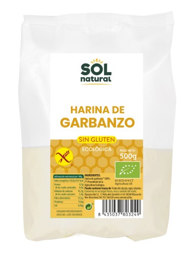 Harina garbanzo sin gluten...