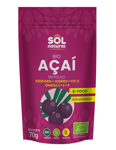 Acai SOL NATURAL 70 gr BIO