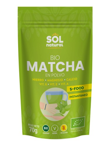 Matcha polvo SOL NATURAL 70 gr