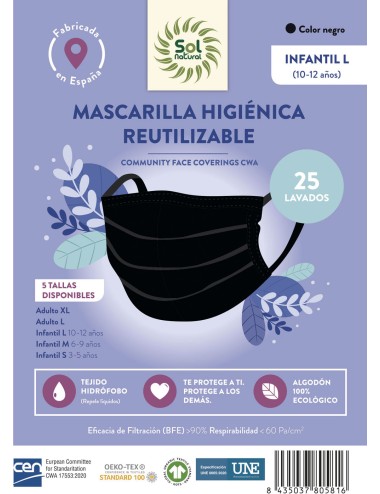 Mascarilla higiénica...