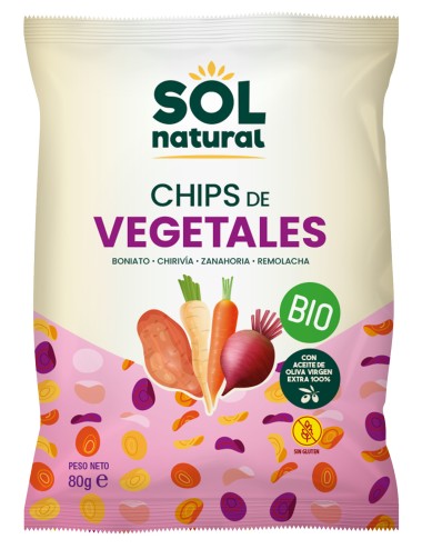 Chips vegetales sin gluten...