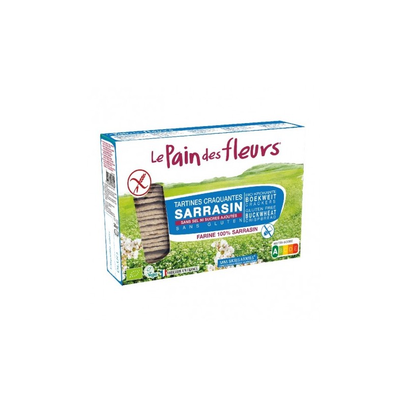 Comprar Le pain des fleurs - Pan crujiente bio con trigo sarraceno sin sal