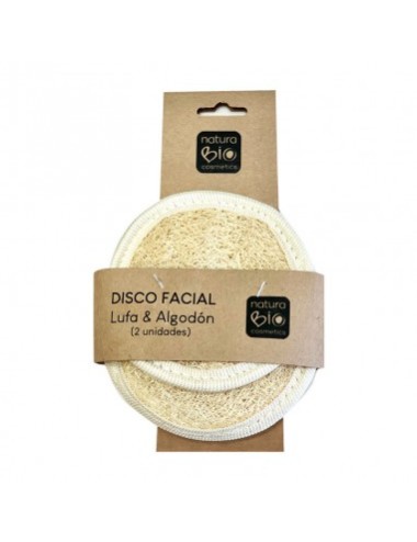 Disco facial lufa algodon...