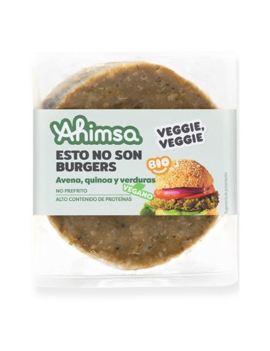 Hamburguesa avena quinoa...