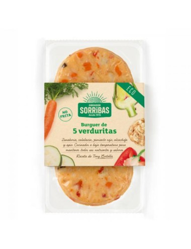 Hamburguesa 5 verduras...