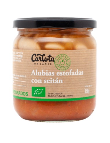 Alubias estofadas seitan...