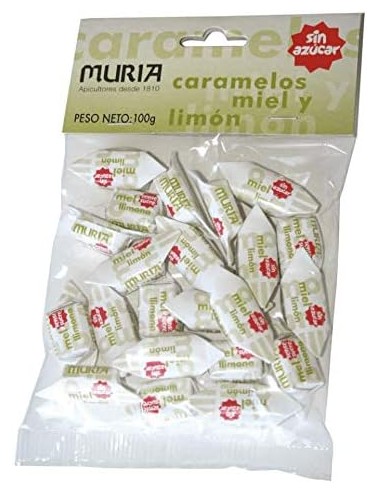 Caramelos miel limon con estevia MURIA 100 gr