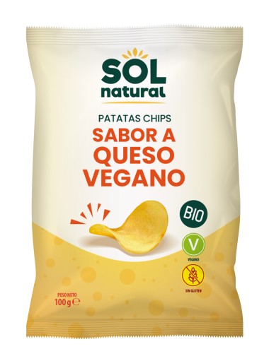 Chips sabor queso vegano...