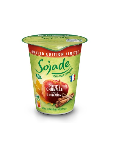 Yogur soja manzana canela...