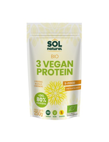 3 Vegan protein SOL NATURAL...