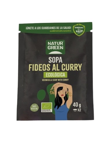 Sopa fideos al curry...