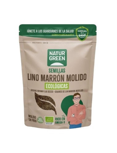 Semillas lino marron molido...