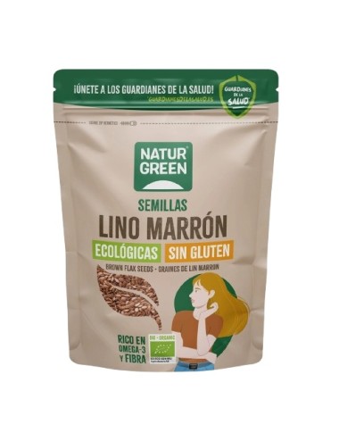 Semillas lino marron...