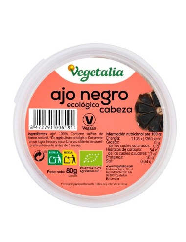 Ajo negro VEGETALIA 80 gr
