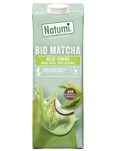 Bebida matcha arroz coco...